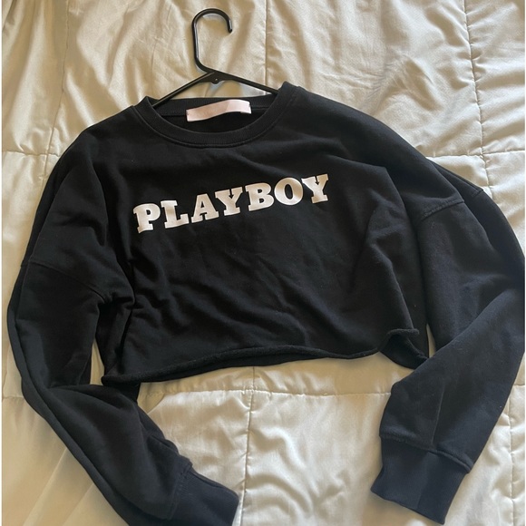 Missguided Sweaters Playboy Cropped Sweater Poshmark